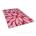 Modern Design Hand Tufted Pink Wool Area Rug, Contemporary Floral Patterned Rugs